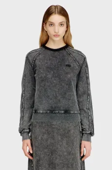 Женский темно-серый свитшот F-ALPY Серый S Diesel A21186 0DCCJ