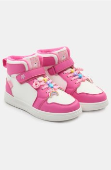 Високі кросівки з намистинами - різнобарвний