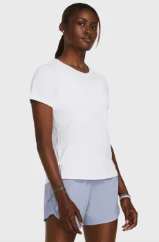 Женская белая футболка UA Launch Elite Shortsleeve Белый XS Under Armour 1383364-100