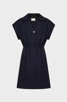 Женское темно-синее платье REL POPOVER SS DRESS Синий 36 Gant 4503323
