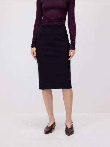 Reserved - Мідіспідниця з розрізом - чорний - 996GA-99X