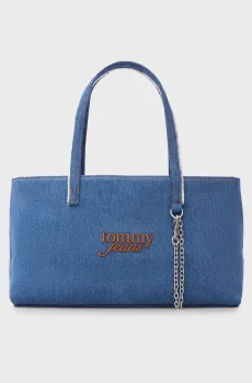Женская синяя джинсовая сумка Синий ONESIZE Tommy Jeans AW0AW18576