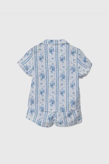 Детская хлопковая пижама Polo Ralph Lauren однотонная Детская хлопковая пижама Polo Ralph Lauren однотонная