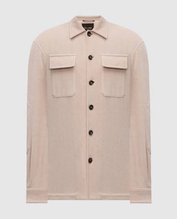 Бежевая вельветовая рубашка NOWEL