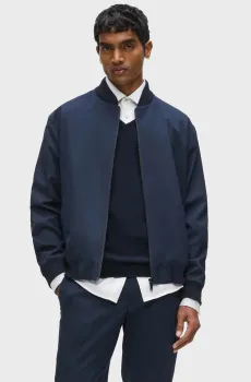 Мужской темно-синий бомбер Синий L Karl Lagerfeld 563013.505066;680
