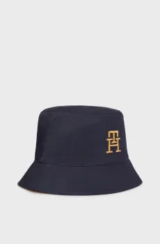 Мужская темно-синяя панама TH NEW PREP BADGE BUCKET Синий ONESIZE Tommy Hilfiger AM0AM10779