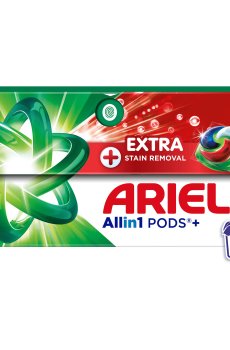 Капсулы для стирки ARIEL Pods+ All-in-1 Extra Stain Removal Все-в-1, Экстрасила выведение пятен, 26 стирок, 26 шт
