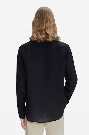 Рубашка A.P.C. A.P.C. Chemise Cassel LIAEK-H12545 BLACK мужская цвет чёрный regular классический воротник LIAEK.H12545-BLACK Рубашка A.P.C. A.P.C. Chemise Cassel LIAEK-H12545 BLACK мужская цвет чёрный regular классический воротник LIAEK.H12545-BLACK