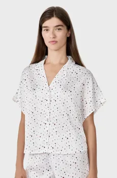 Женская белая рубашка с узором DREAMS Белый M Etam 6555102