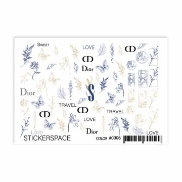 Наклейки для дизайна ногтей StickersSpace Sliders Color (0006) Наклейки для дизайна ногтей StickersSpace Sliders Color (0006)