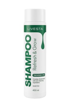 Шампунь для волос Livesta Refresh & Grow Shampoo с розмарином и ментолом, 400 мл