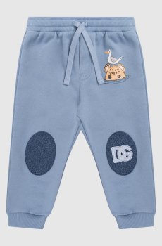 Детские голубые брюки джогеры