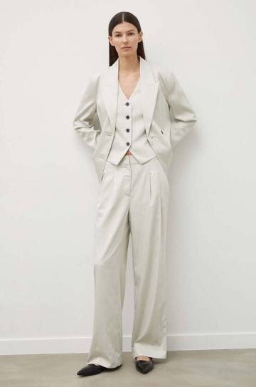 Безрукавка Bruuns Bazaar PinBBBielle waistcoat цвет серый однобортная BBW4014 Безрукавка Bruuns Bazaar PinBBBielle waistcoat цвет серый однобортная BBW4014