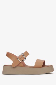 Сандалі шкіряні руді Estro ER00115125