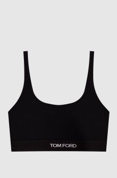 Черный топ с логотипом