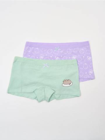 Боксери, 2 пари Pusheen The Cat - різнобарвний Боксери, 2 пари Pusheen The Cat - різнобарвний