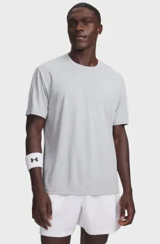 Мужская светло-серая футболка UA Tech Taping SS Серый XL Under Armour 6012356-011