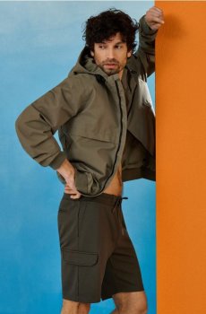 Слім карго шорти - оливковий