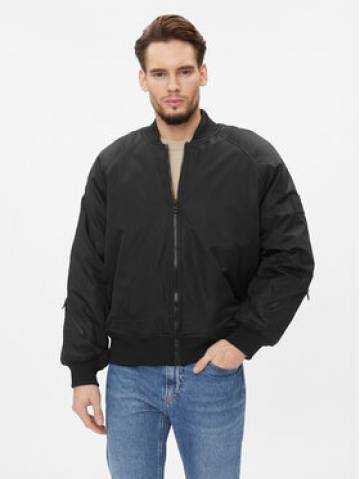 Calvin Klein Jeans Куртка бомбер J30J324070 Чорний Relaxed Fit Calvin Klein Jeans Куртка бомбер J30J324070 Чорний Relaxed Fit