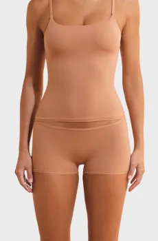 Женские пудровые трусики-шортики PURE SOFT Розовый L Etam 6554858