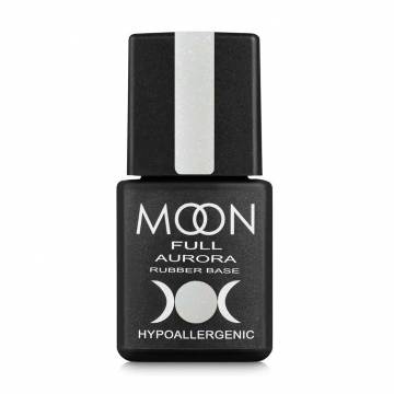Каучуковая база для гель-лака Moon Full Aurora Rubber Base 2003 Молочный с мелким шиммером, 8 мл Каучуковая база для гель-лака Moon Full Aurora Rubber Base 2003 Молочный с мелким шиммером, 8 мл