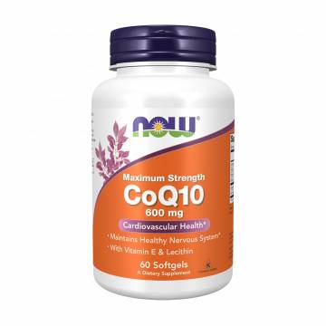 Коэнзим Q10 NOW foods CoQ10, 600 мг, 60 гелевых капсул Коэнзим Q10 NOW foods CoQ10, 600 мг, 60 гелевых капсул