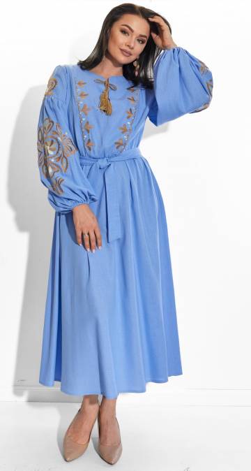Сукні великіх розмірів Lemanta Лляна сукня з українською вишивкою 42 (7030)113808-8 Сукні великіх розмірів Lemanta Лляна сукня з українською вишивкою 42 (7030)113808-8