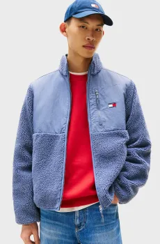 Мужская синяя куртка NOVELTY FABRIC MIX Синий L Tommy Jeans DM0DM21682