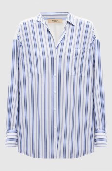 Белая рубашка TESSILE в полоску