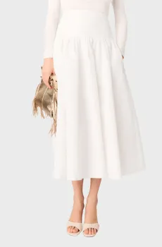 Женская белая юбка Белый 34 MAJE MFPJU01595_White