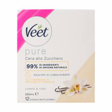 Теплый воск для депиляции Veet с эфирными маслами, с многоразовыми полосками, 250 г Теплый воск для депиляции Veet с эфирными маслами, с многоразовыми полосками, 250 г