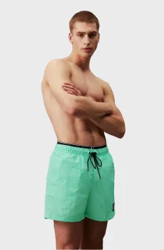 Мужские мятные плавательные шорты MEDIUM DOUBLE WB Ментоловый S Calvin Klein KM0KM00981