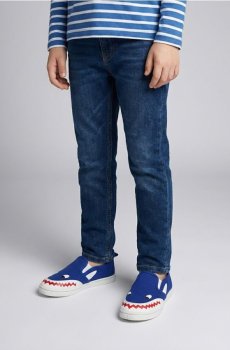 Сліпони з мотивом акули - синій