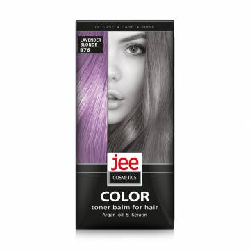 Тонирующий бальзам для волос Jee Cosmetics Color Toner Balm 876 Lavender Blonde, 30 мл Тонирующий бальзам для волос Jee Cosmetics Color Toner Balm 876 Lavender Blonde, 30 мл