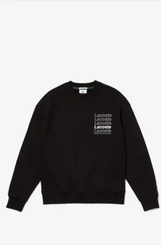 Мужская черная толстовка Черный L Lacoste SH7294031