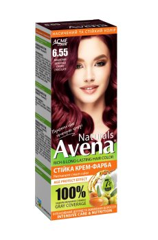 Стойкая крем-краска для волос Acme Color Avena Naturals Permanent Cream Color 6.55 Вишневый шоколад, 115 мл