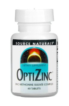 Минеральный комплекс Source Naturals OptiZinc ОптиЦинк, 60 таблеток