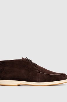 Коричневые замшевые дезерты