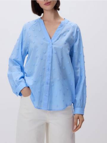 Reserved - Сорочка з аплікацією - світло-блакитний - SD901-50X