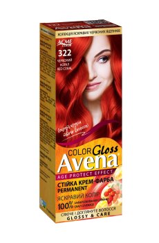 Cтойкая крем-краска для волос Acme Color Avena Gloss Color 322 Красный коралл, 133 мл