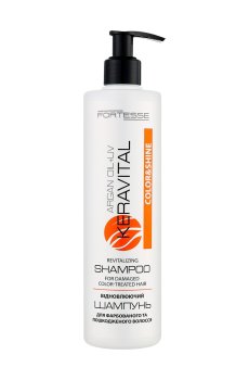 Шампунь FORTESSE Color & Shine KeraVital Revitalizing Shampo для окрашенных и поврежденных волос, 400 мл