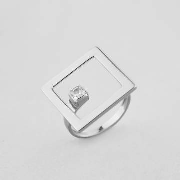 Серебряное кольцо Minimal 1378-18.5 Серебряное кольцо Minimal 1378-18.5