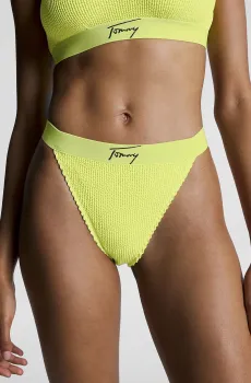 Женские салатовые трусики от купальника HIGH LEG CHEEKY BIKINI Салатовый M Tommy Hilfiger UW0UW04491