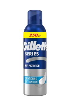 Пена для бритья мужская Gillette Series Тонизирующая, с маслом какао, 250 мл