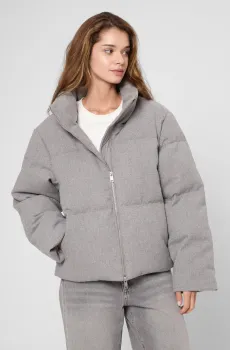 Женский серый пуховик Серый L PRPY PWOUTSKF0051