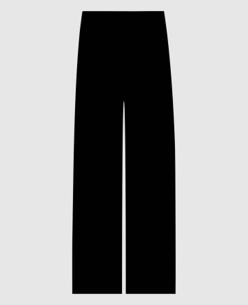 Черные бархатные брюки клеш Черные бархатные брюки клеш