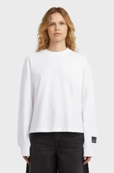 Женский белый лонгслив Back Белый XS G-Star RAW D27977,C336