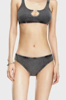 Женские серые трусики UFPN-D-OVAL-HIGH-WAISTED-BRIEF MUTANDE Серый L Diesel A15364 0LKAR