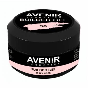 Гель для наращивания ногтей Avenir Cosmetics Builder Gel Pro 30 Tea Rose, 30 мл Гель для наращивания ногтей Avenir Cosmetics Builder Gel Pro 30 Tea Rose, 30 мл