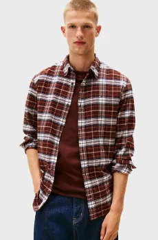 Мужская рубашка в клетку FLANNEL Разноцветный S Tommy Jeans DM0DM22024